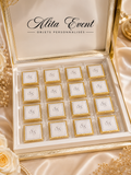 Coffret de 16 chocolats personnalisés