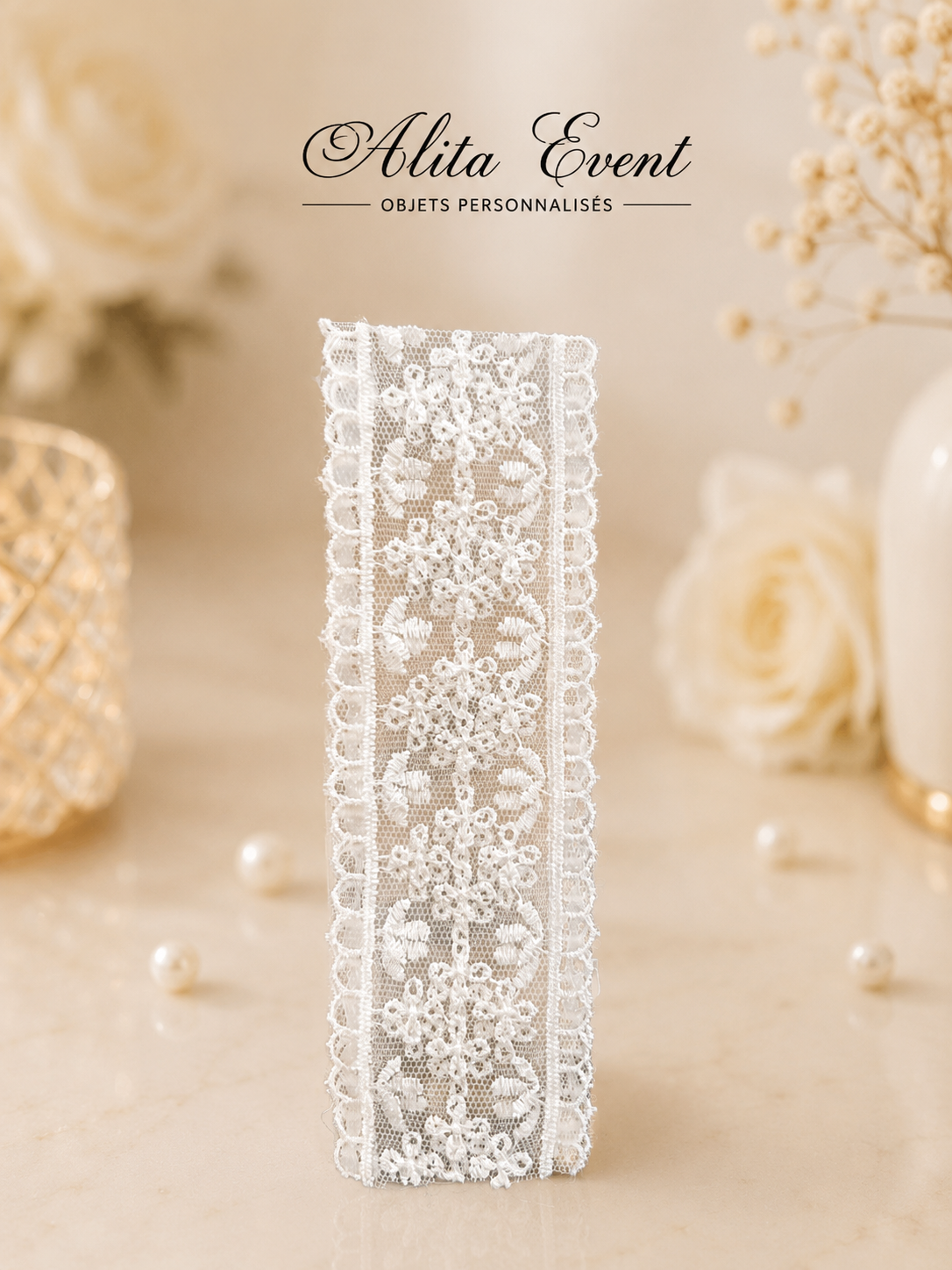 Ruban de Dentelle Élégant Personnalisable