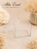 Boîte transparente carrée personnalisable