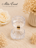 Boîte transparente effet diamant personnalisable