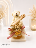 Pot de Miel Personnalisé avec Ourson &amp; Cuillère à Miel