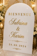 Panneau de Bienvenue Mariage Personnalisé