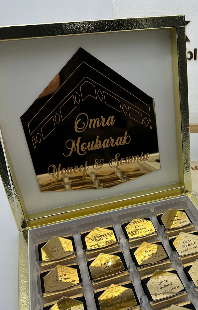 Plexi pour Fond de boîte kaaba simple