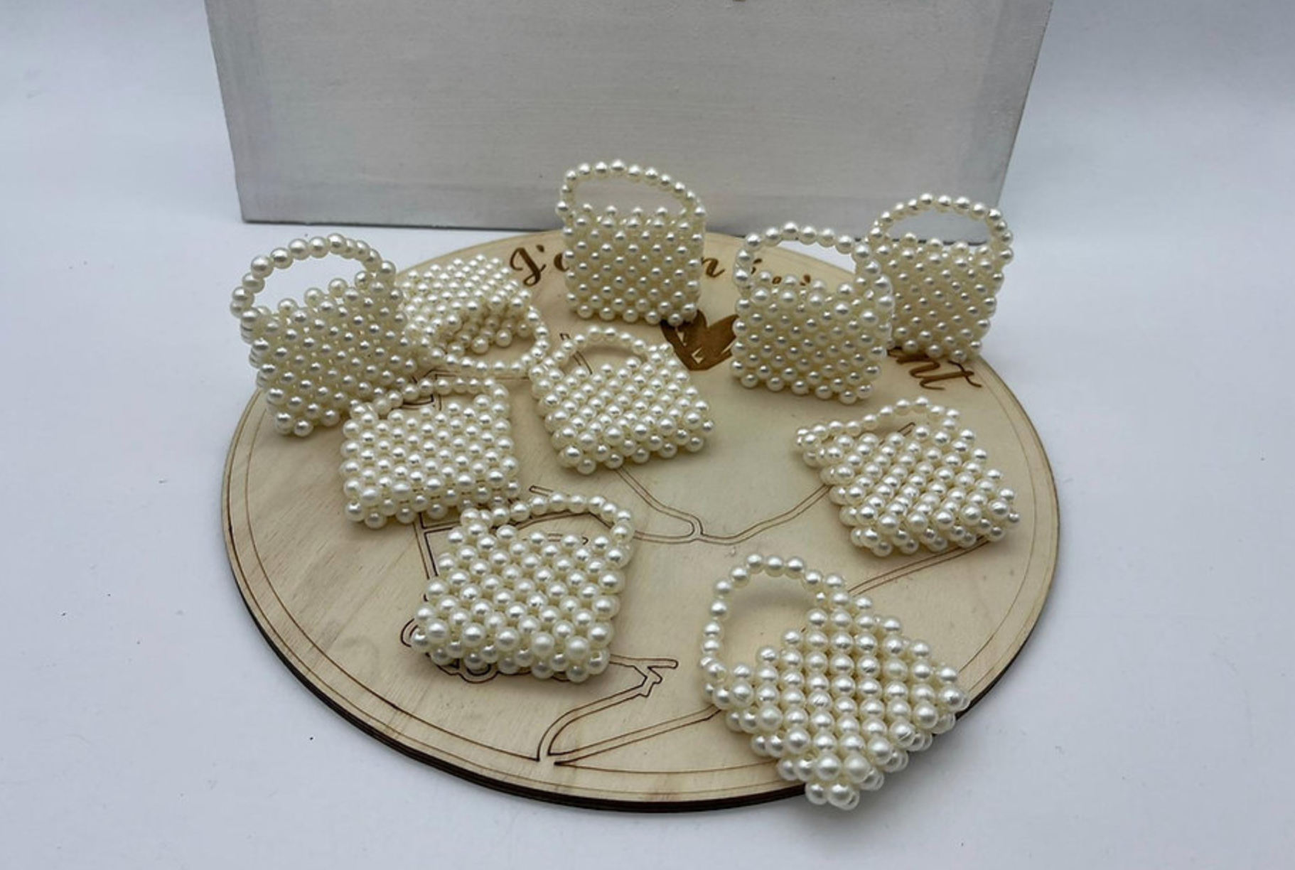 10 Mini sac en perle