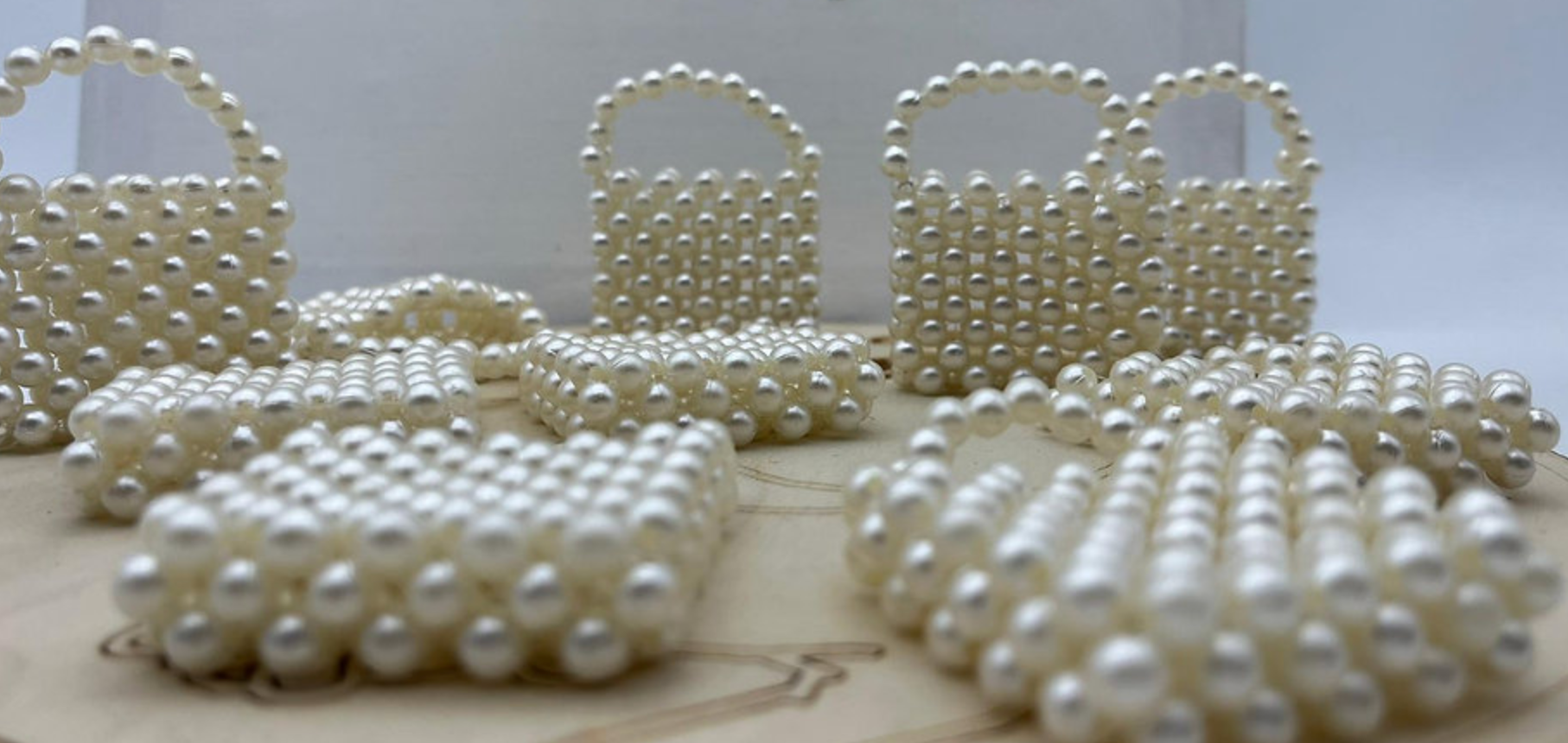 10 Mini sac en perle