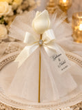 Rose Personnalisée de Mariage – Cadeau Invité Élégant